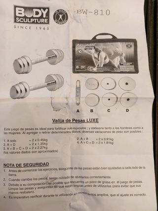 2 Pesas de metal