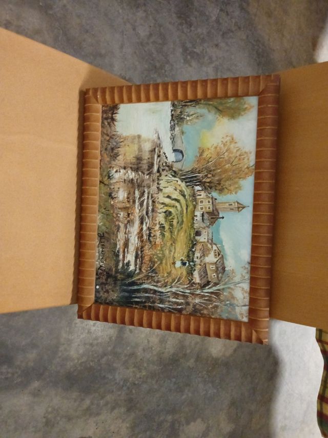 Cuadro pintado en lienzo