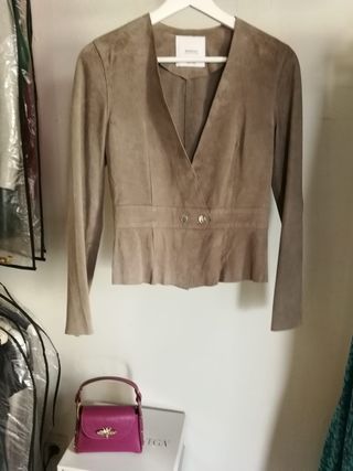 Chaqueta Torera Ante MANGO NUEVO XS
