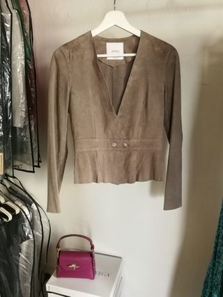 Chaqueta Torera Ante MANGO NUEVO XS