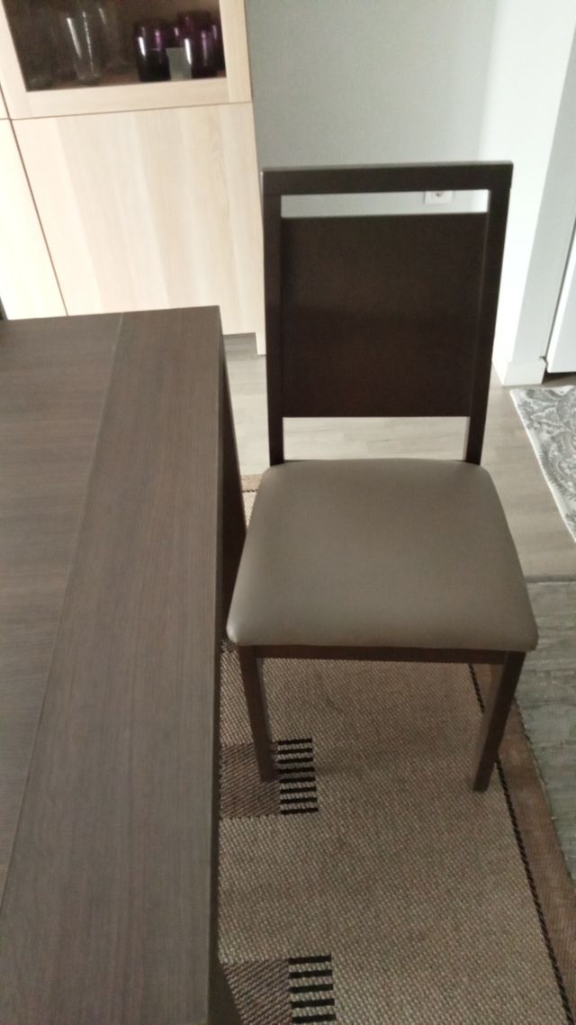 Mesa comedor extensible con 6 sillas