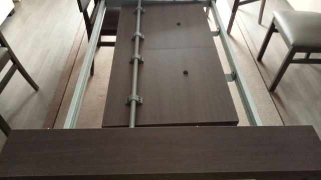 Mesa comedor extensible con 6 sillas