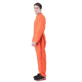 Disfraz Preso Naranja Prisionero Adulto M-L-XL