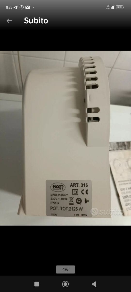 Asciugamani elettrico Moer