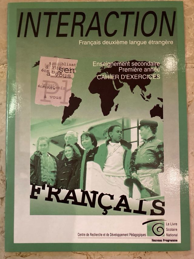 Libro texto idioma francés.