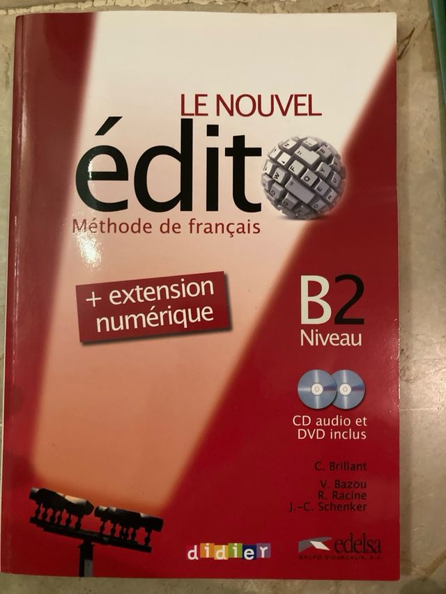 Libro de texto lengua francesa.
