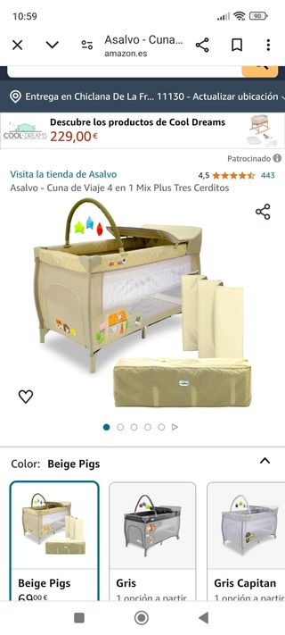 Parque cuna bebe