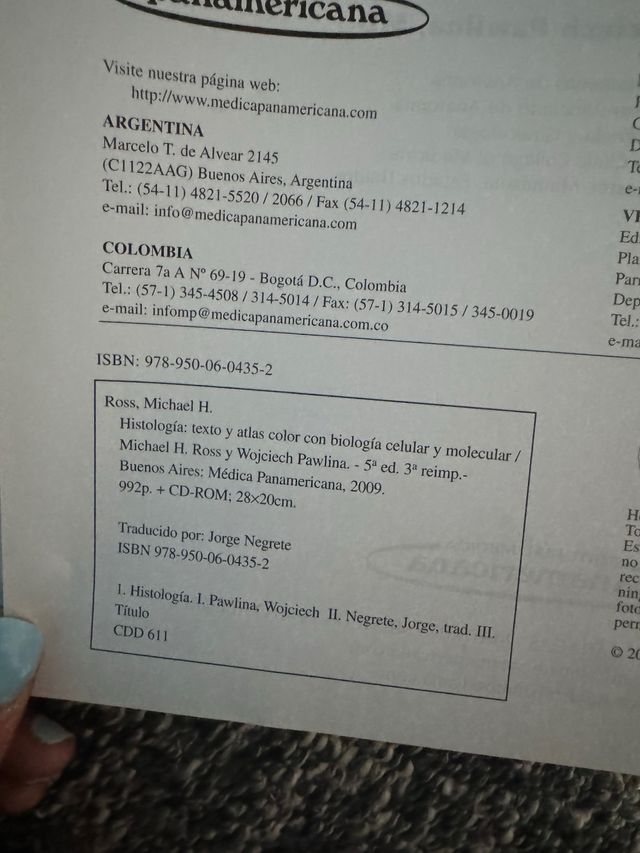 Histología texto y Atlas color con Biología