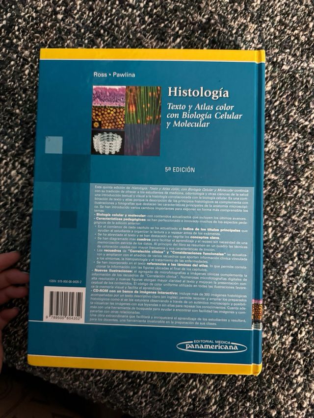 Histología texto y Atlas color con Biología