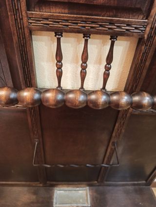 Perchero paragüero de madera