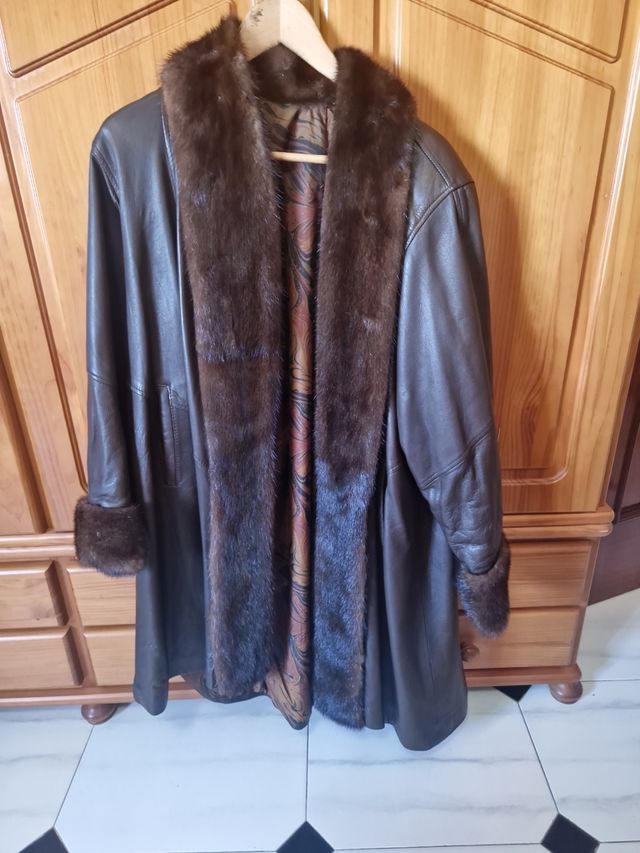Abrigo piel