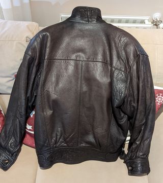 CAZADORA DE PIEL MARRÓN HOMBRE T.50