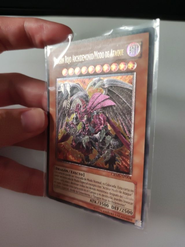 Carta Dragón rojo archidemonio modo ataque Yugioh
