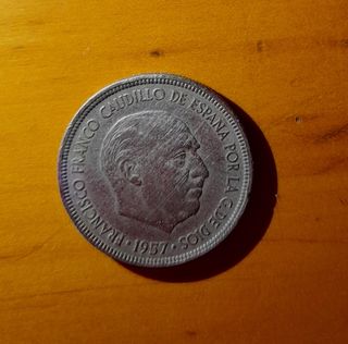 MONEDA DE 5 PESETAS  DE 1957