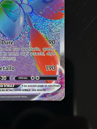 Carta Scizor vmax segreta full art hyper pokemon
