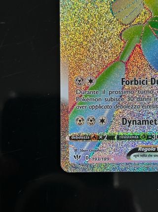 Carta Scizor vmax segreta full art hyper pokemon