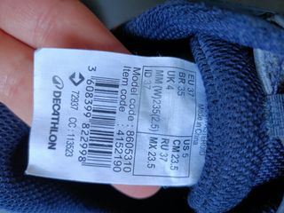 Zapatillas playeras decathlon niño.t-37