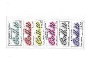 Erinnofilia Italia 6 vignette nuove coll.it