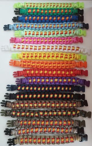 Reloj Correa Paracord Bandera de España Marrón
