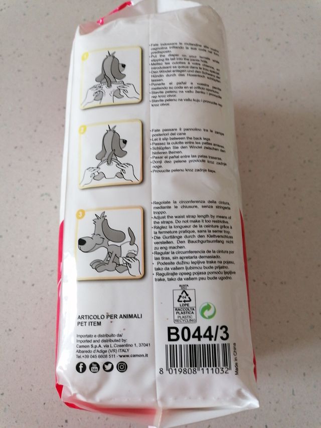 Pannolini mutandina per cani