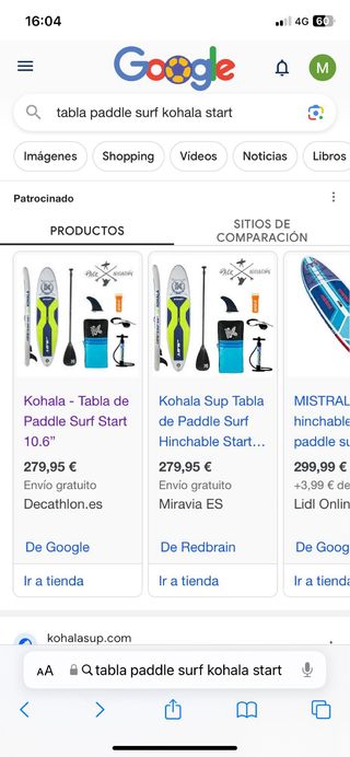 Tabla de padel surf