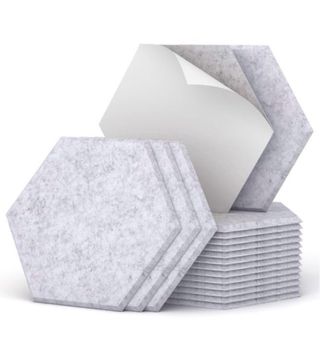 18 paneles hexagonales autoadhesivos 