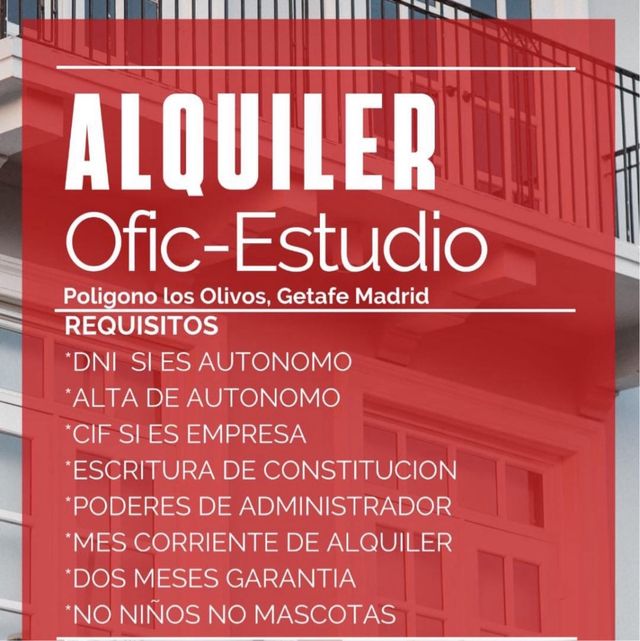 ofi ESTUDIO en alquiler