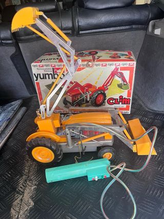 Juguete antiguo retroexcavadora yumbo clim