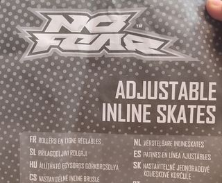 Patines iniciación no-fear ajustables, 4 a 7  años