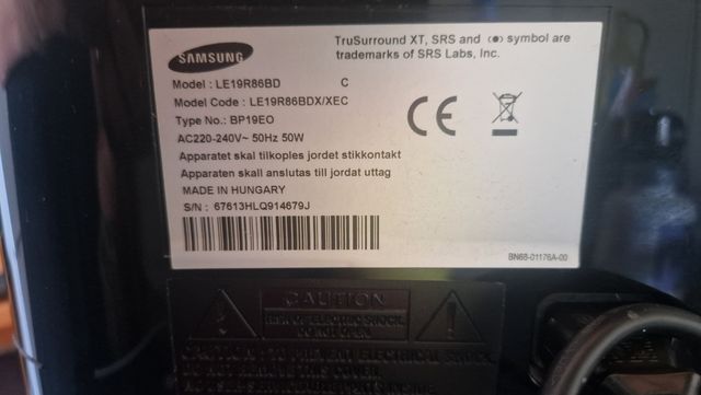 TV /Monitor Samsung 20 pulgadas