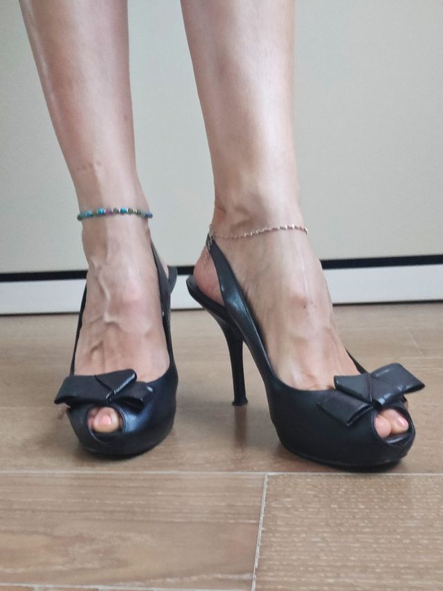 Peep Toe slingback con plateau (Décolleté) Guess