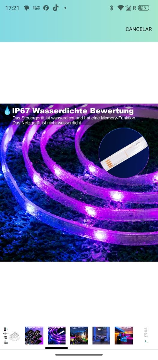 WiFi Tira LED Exterior