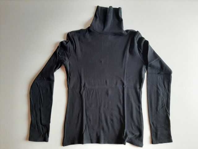 Dolcevita donna cotone Nero L