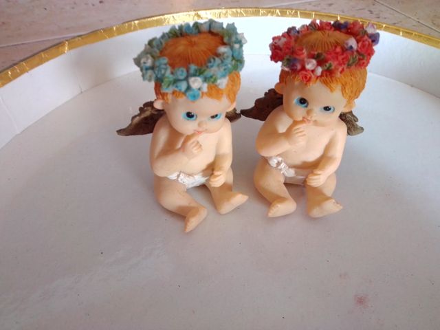 Figuras de resina angelitos