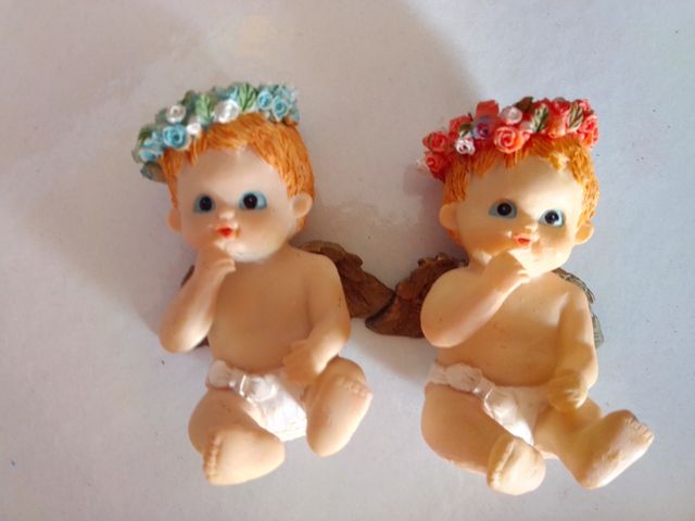 Figuras de resina angelitos