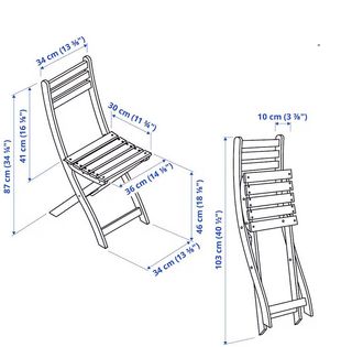 Conjunto mesa plegable + 2 sillas plegables