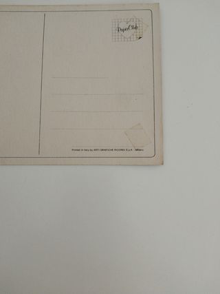 Postal unicornio años 90