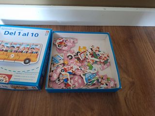 Aprende a contar del 1 al 10 con puzzles