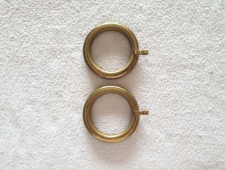 Anello ottone lucido antigraffio tende mm.46 pz.2