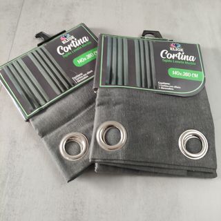 2 Cortinas loneta 
