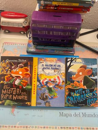 Libros geronimo stilton 8,77,81