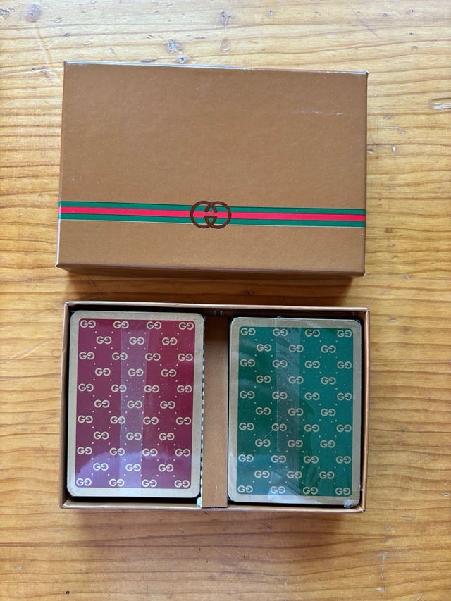 Juego de cartas original Gucci vintage años 70/80s