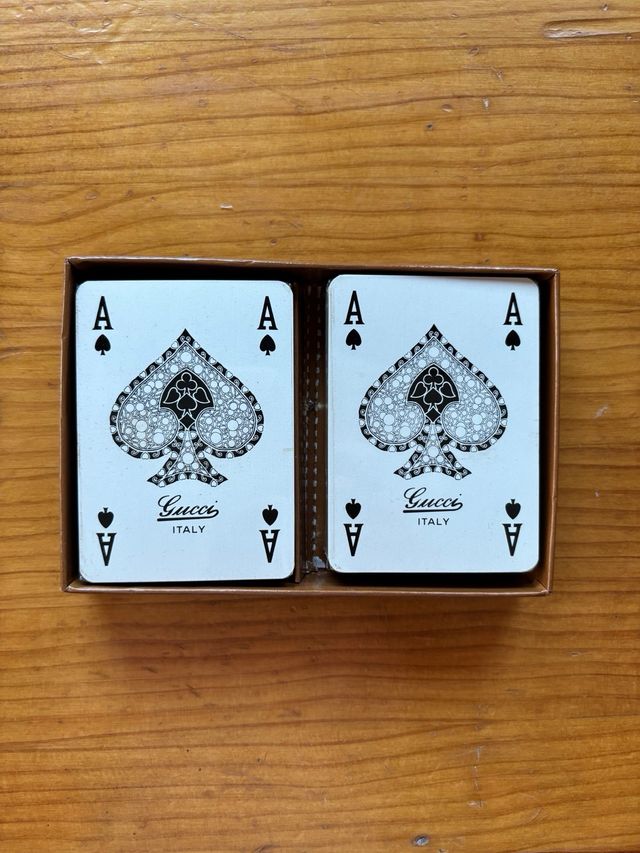 Juego de cartas original Gucci vintage años 70/80s