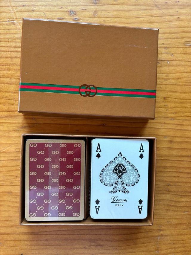 Juego de cartas original Gucci vintage años 70/80s
