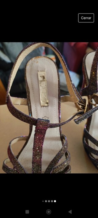 Sandalias de tacón y plataforma Lola blue 37
