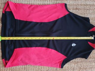 Chaleco/Maillot sin mangas y culotte de Etxeondo.