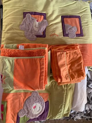Cuna bebe + colchon +complementos