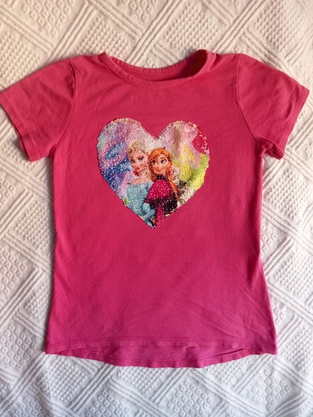 Camiseta Frozen Elsa y Ana