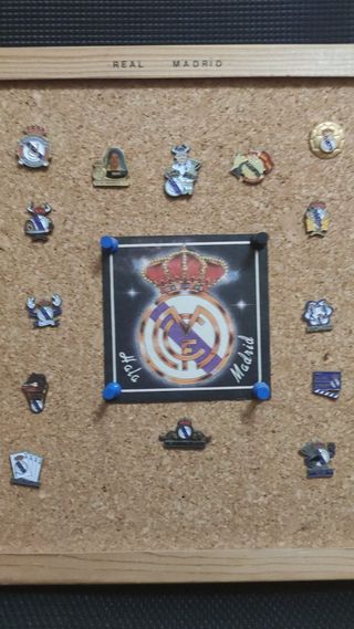 Gran colección de pins del Real Madrid