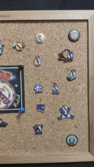 Gran colección de pins del Real Madrid
